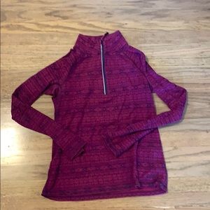 Eddie Bauer seasonal pattern half/1/2 zip medium